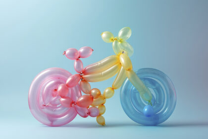 The Unexpected Color Dominating Paris Fashion Week balloon twist shaped like bike